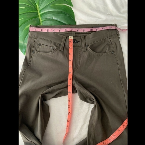 $210 Rag &‎ Bone Equestrian Skinny Jean Olive [ SZ 26 ] - Picture 3 of 8